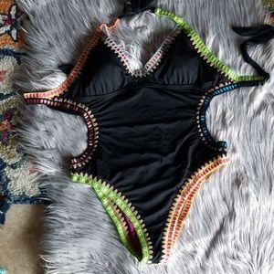 Bar III One Piece Swim Boho swimsuit/Worn Once